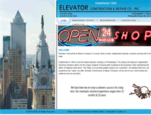 Tablet Screenshot of elevatorconstructionrepair.com